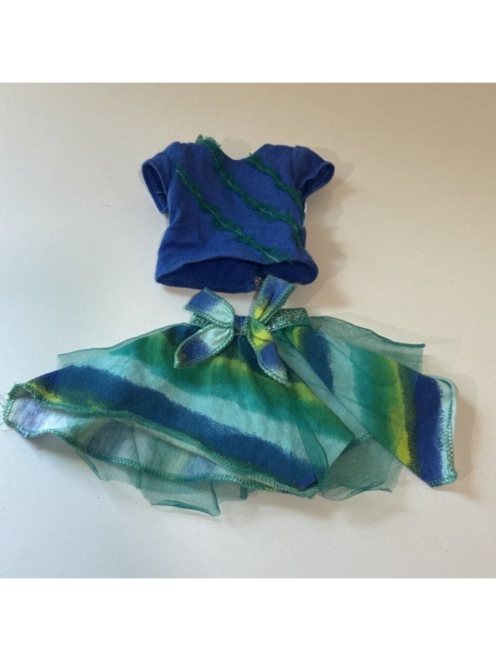 American Girl Wellie Wishers Camille 14" doll Shirt & Skirt ONLY toy accessory